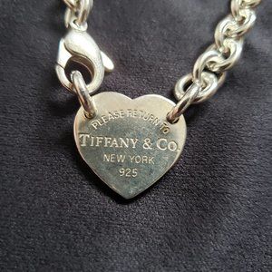 Tiffany & Co. Heart Tag Chain Link Choker